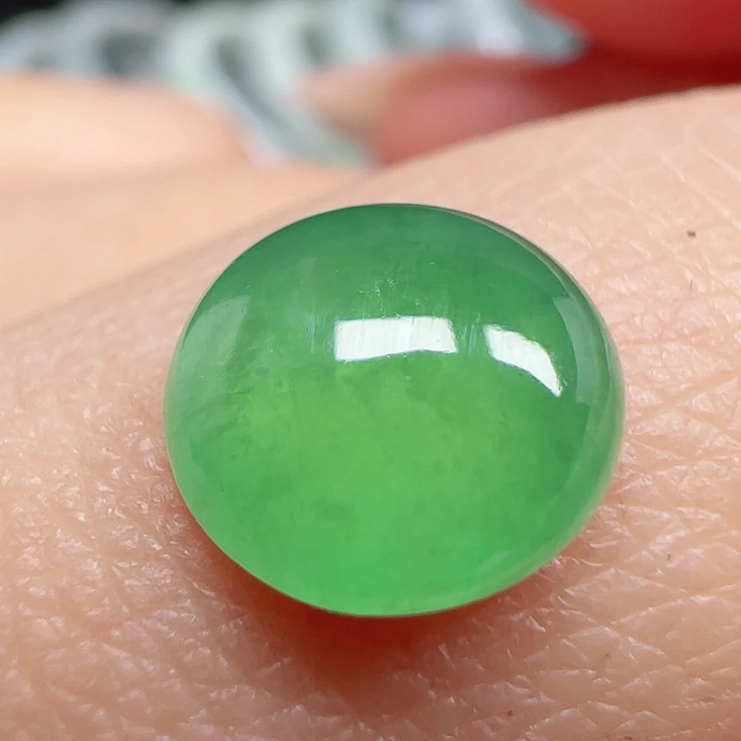 翡翠未镶嵌耳饰蛋面