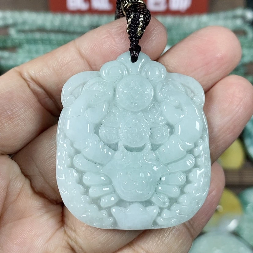 【闪购商品】翡翠颈饰未镶嵌玉吊坠翡翠玉八方来财