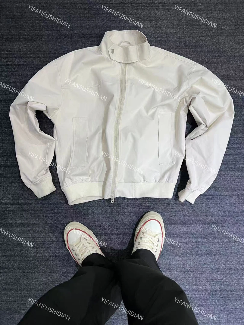 美式休闲立领教练夹克春秋 三防 纯色百搭痞帅工装挺阔立体外套潮