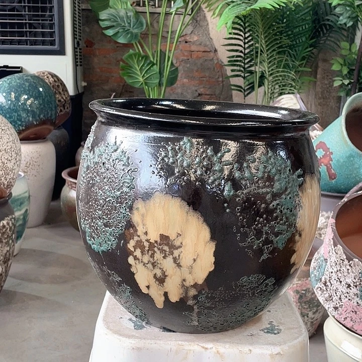 紫砂花盆正品口30高30。z z z