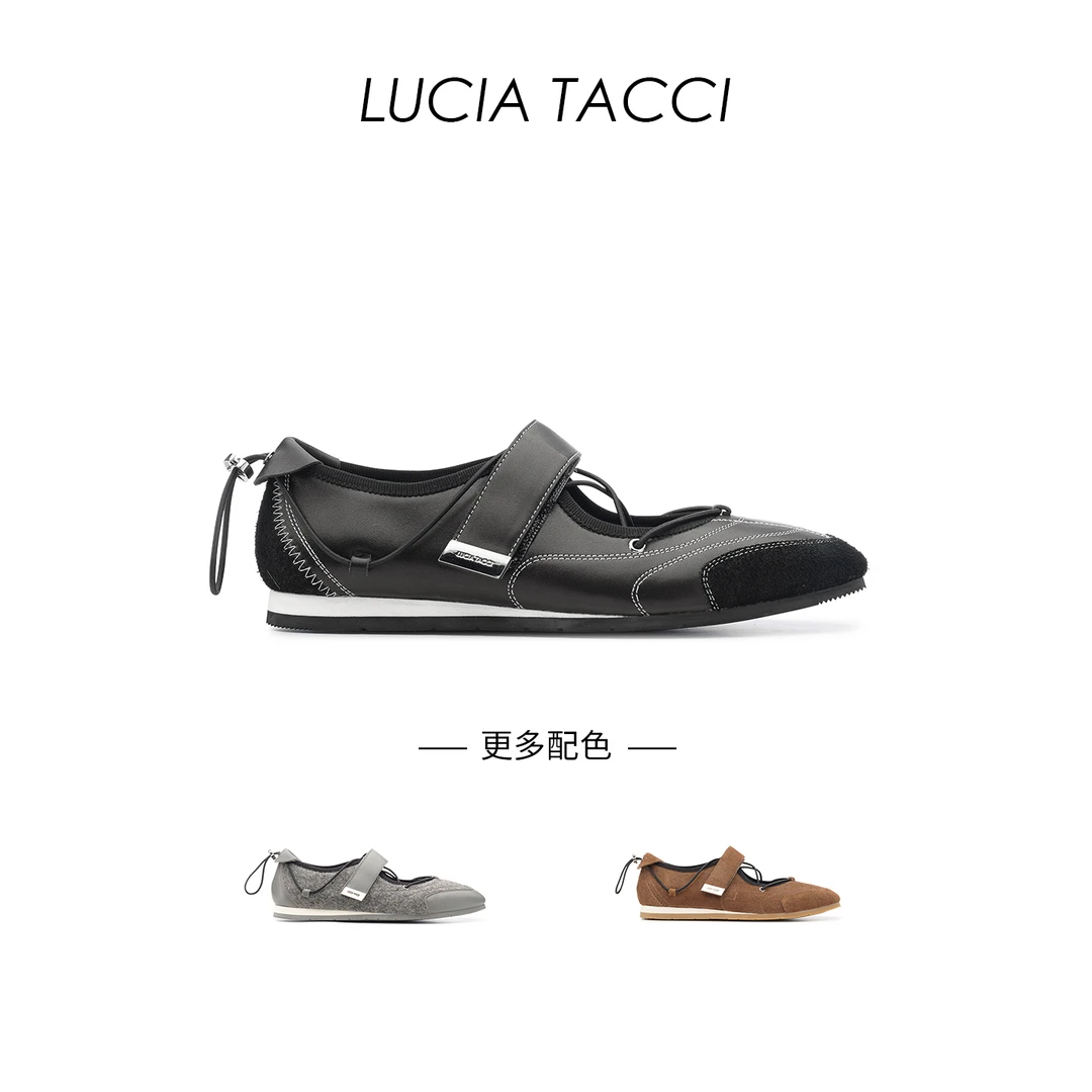 LUCIA TACCI原创设计师｜25秋冬新品弹力抽绳运动芭蕾玛丽珍