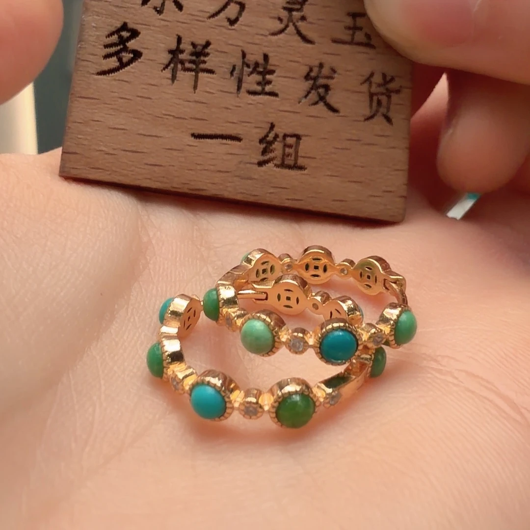 绿松石银S925镶嵌颈饰