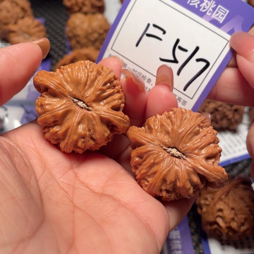 桃核把件517号白狮子42