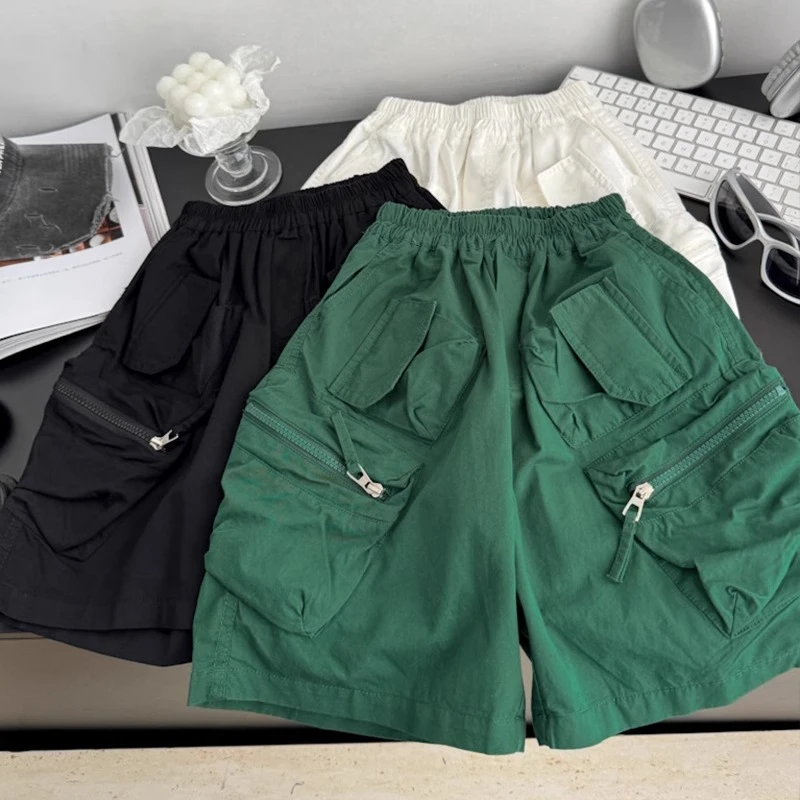 男童工装短裤2025夏季新品中小童潮牌休闲五分中裤儿童港风童裤