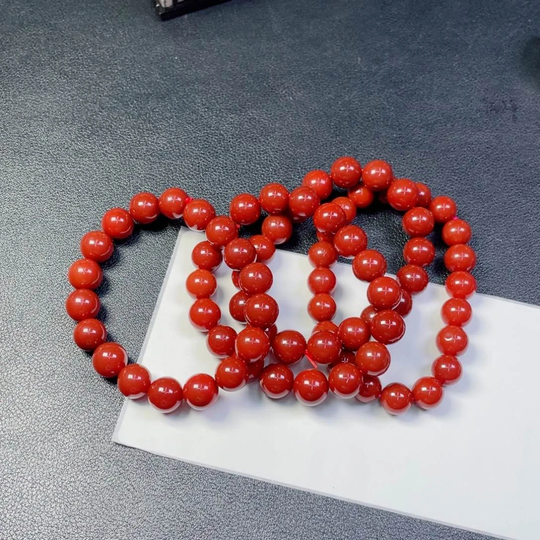 和田玉未镶嵌颈饰10mm满肉手串23