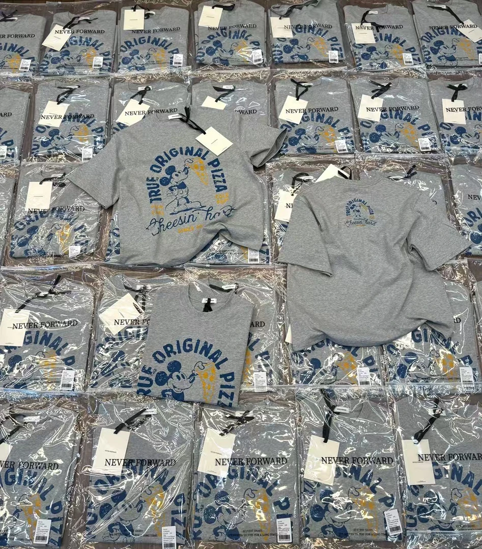 欧洲站 米奇220g 纯棉短袖T恤