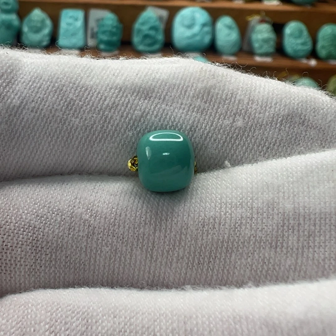 绿松石未镶嵌老型珠7.2mm