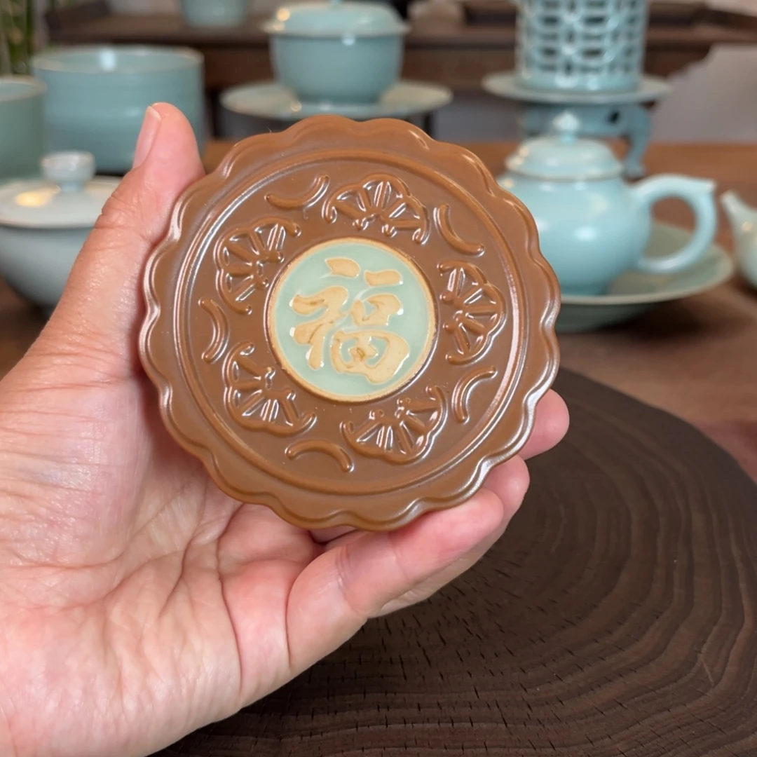 盖置原矿汝官窑作品