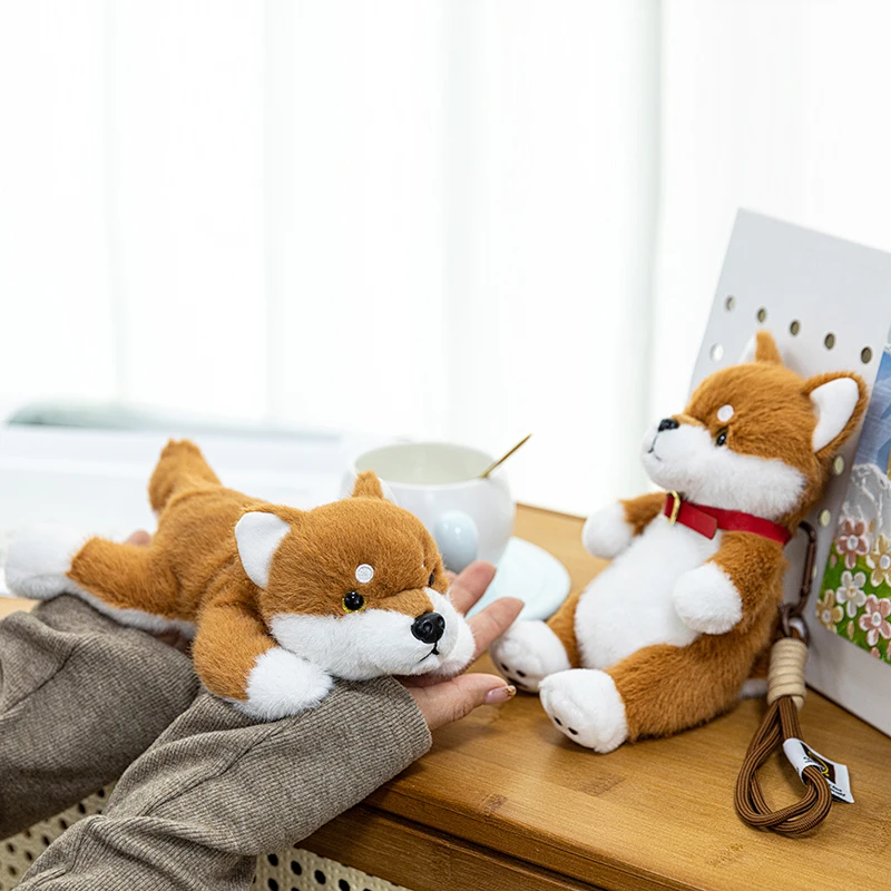 熊传说系列柴犬掌中宝治愈陪伴毛绒玩偶挂件可爱桌伴礼物
