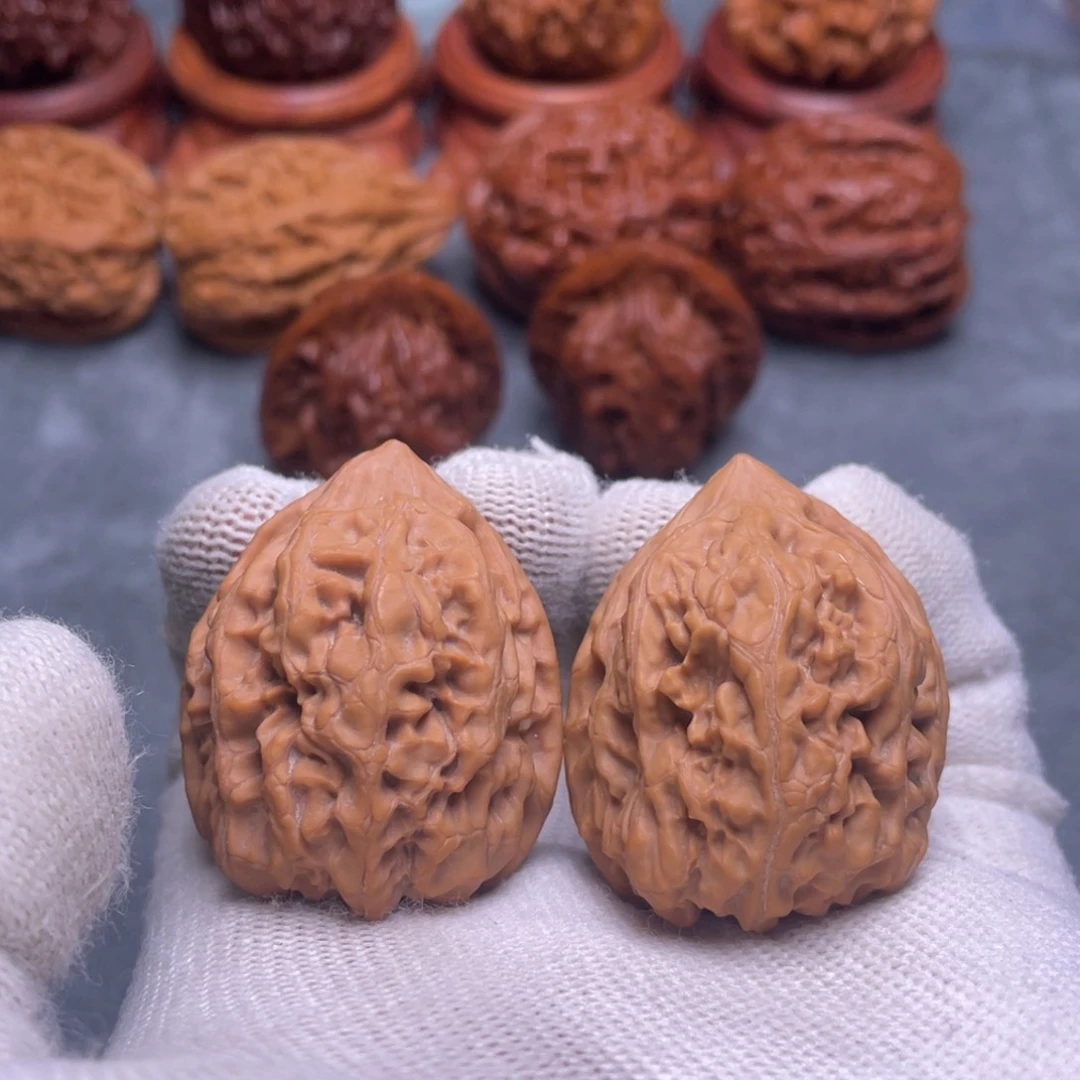 文玩核桃吊坠38全品平谷火苗