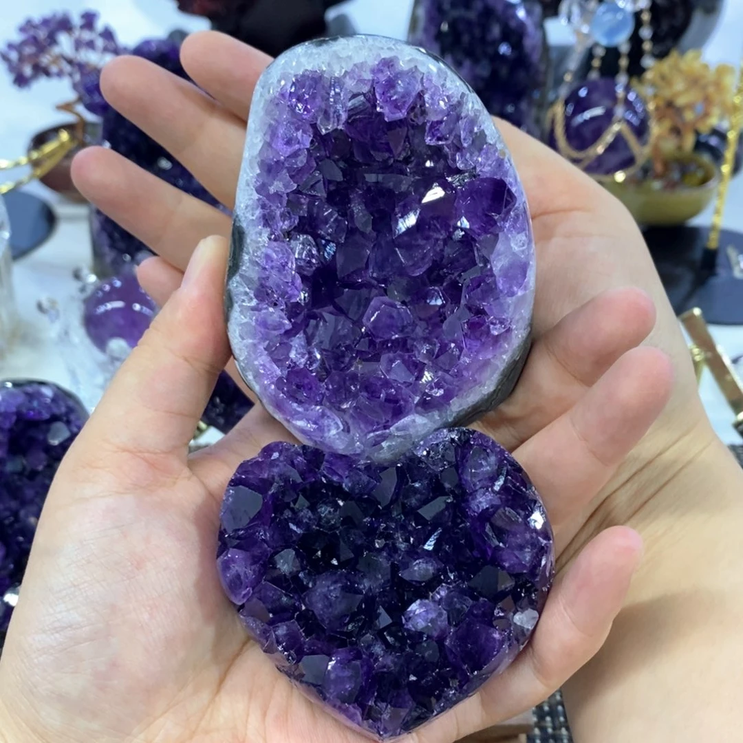 圆***️未镶嵌紫晶大型摆件（非配饰）摆件