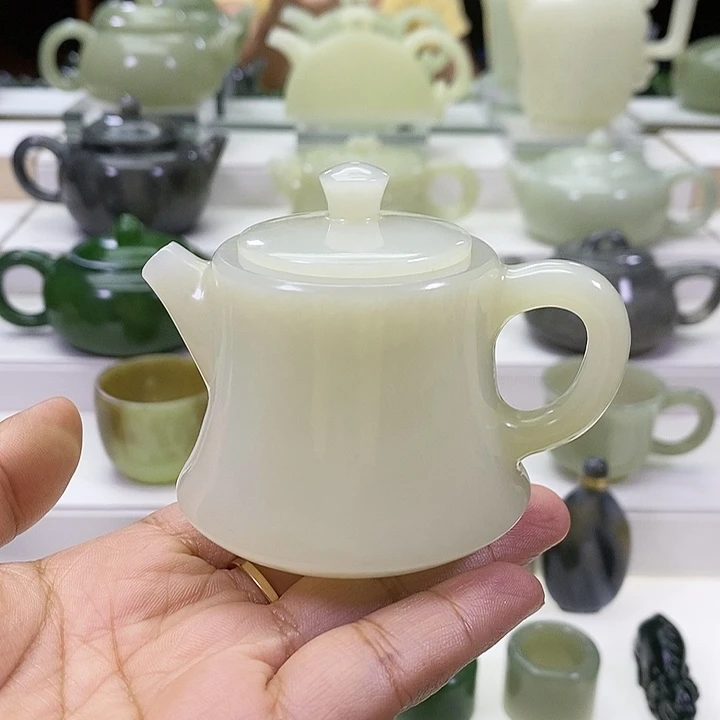 未镶嵌和田玉挂件N**A茶壶