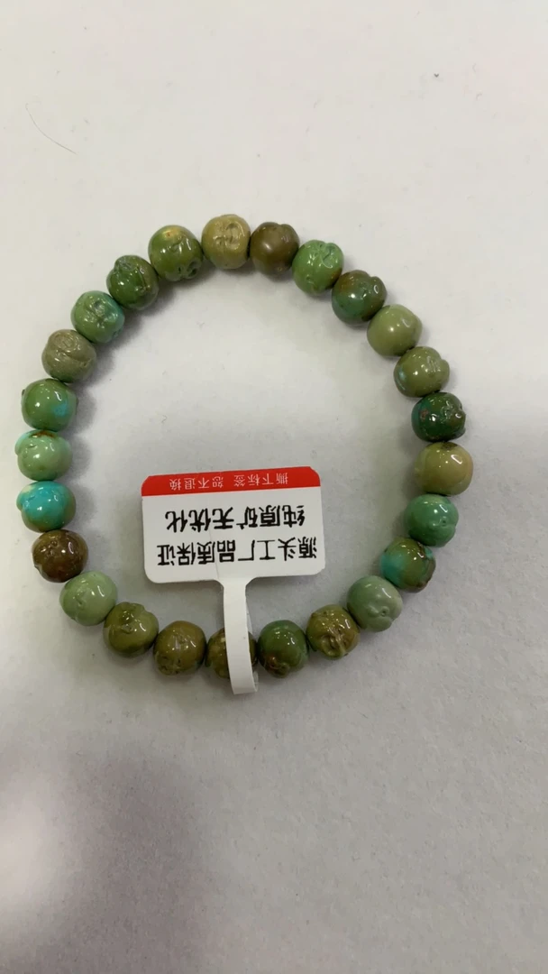 天然原矿绿松石单圈