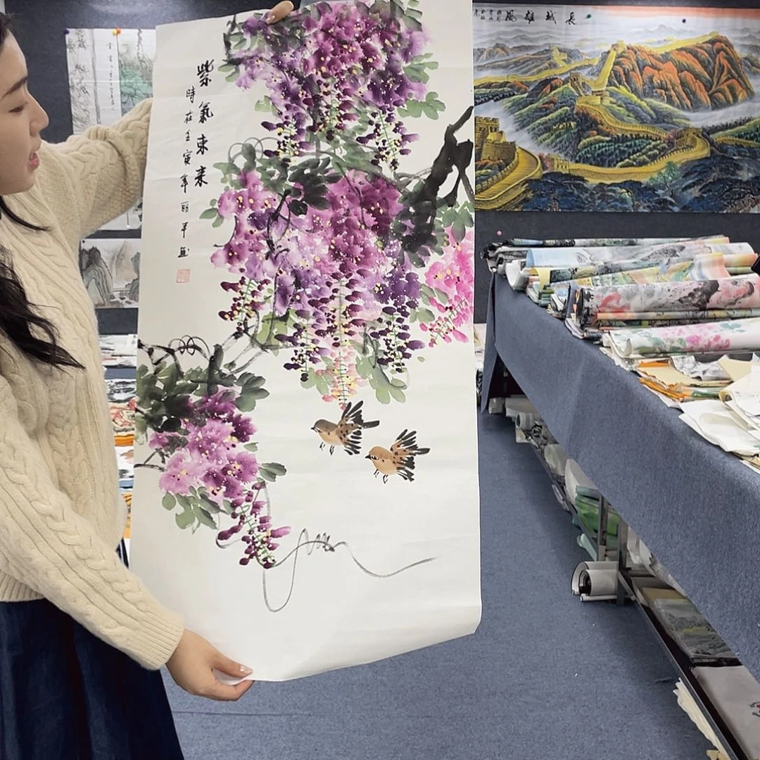 国画作品小姐姐放漏…