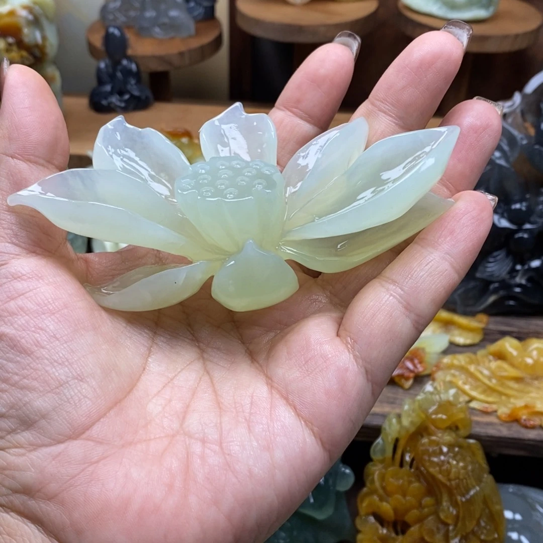 小***儿蛇纹石玉未镶嵌吊坠(赠链)