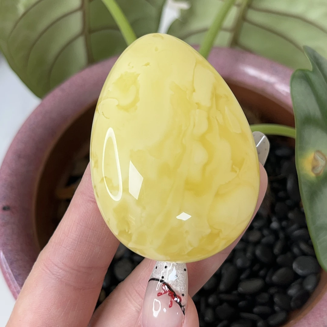 天然原矿无优化无烤色无补胶无煮蜜无辐照水滴形蜜蜡吊坠（1112）