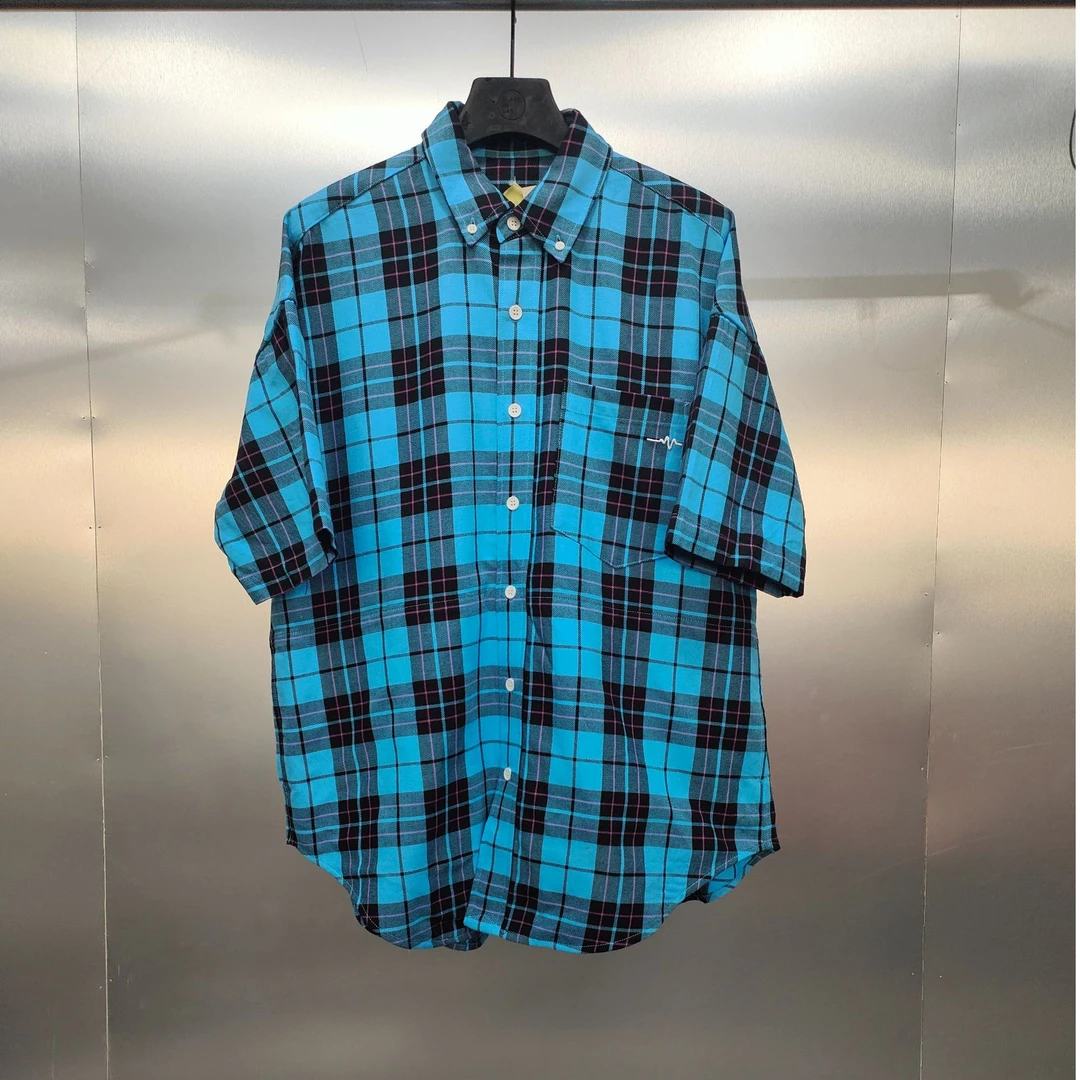 G02-11487-STA夏季条格纹设计时尚百搭半袖