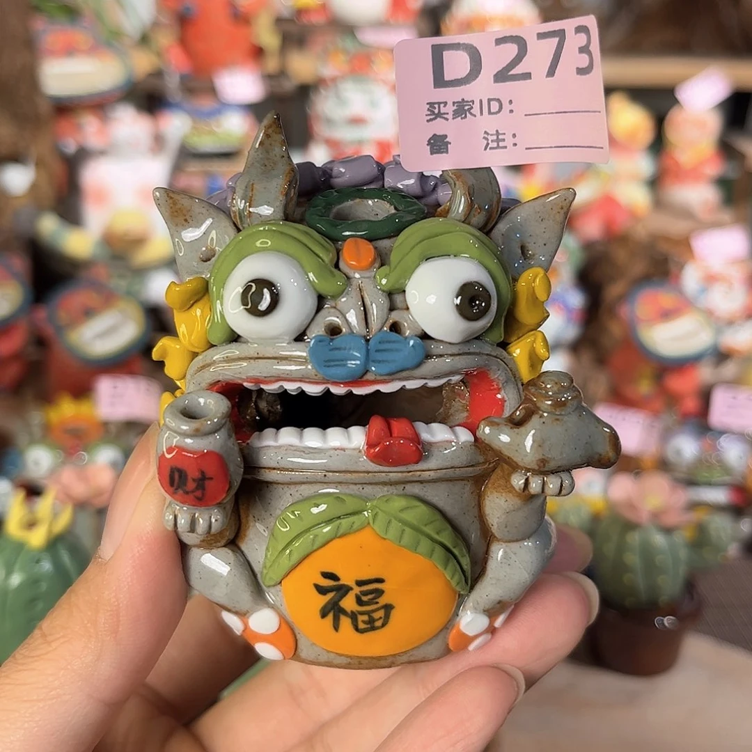 泥塑纯手工茶宠摆件