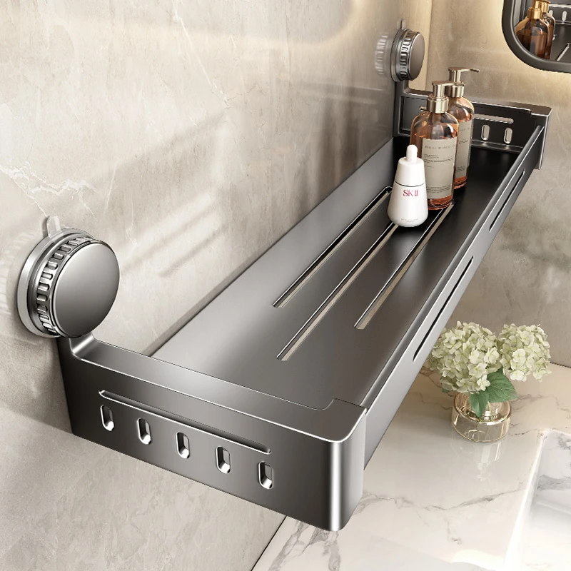 吸盘置物架卫生间壁挂免打孔墙上浴室置物篮厕所洗手洗漱台收纳架