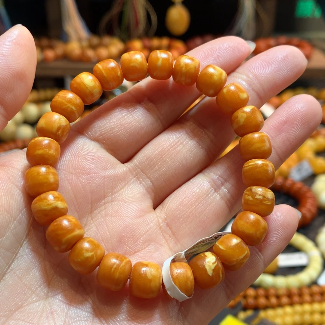 蜜蜡未镶嵌手串蜜蜡手串