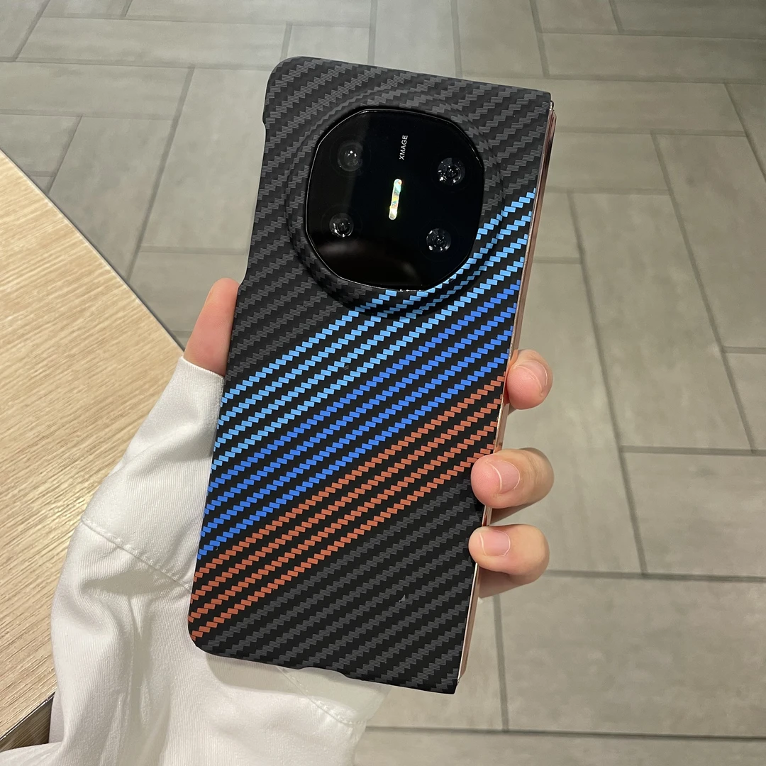 适用于华为matex5手机壳新款碳纤纹拼接保护壳MATEX3超薄潮流商务