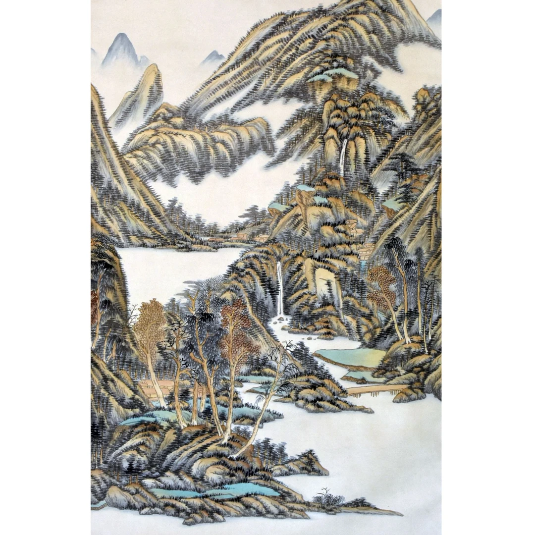 HM0538 层峦叠翠 128×65cm 纸本立轴 7.5平尺