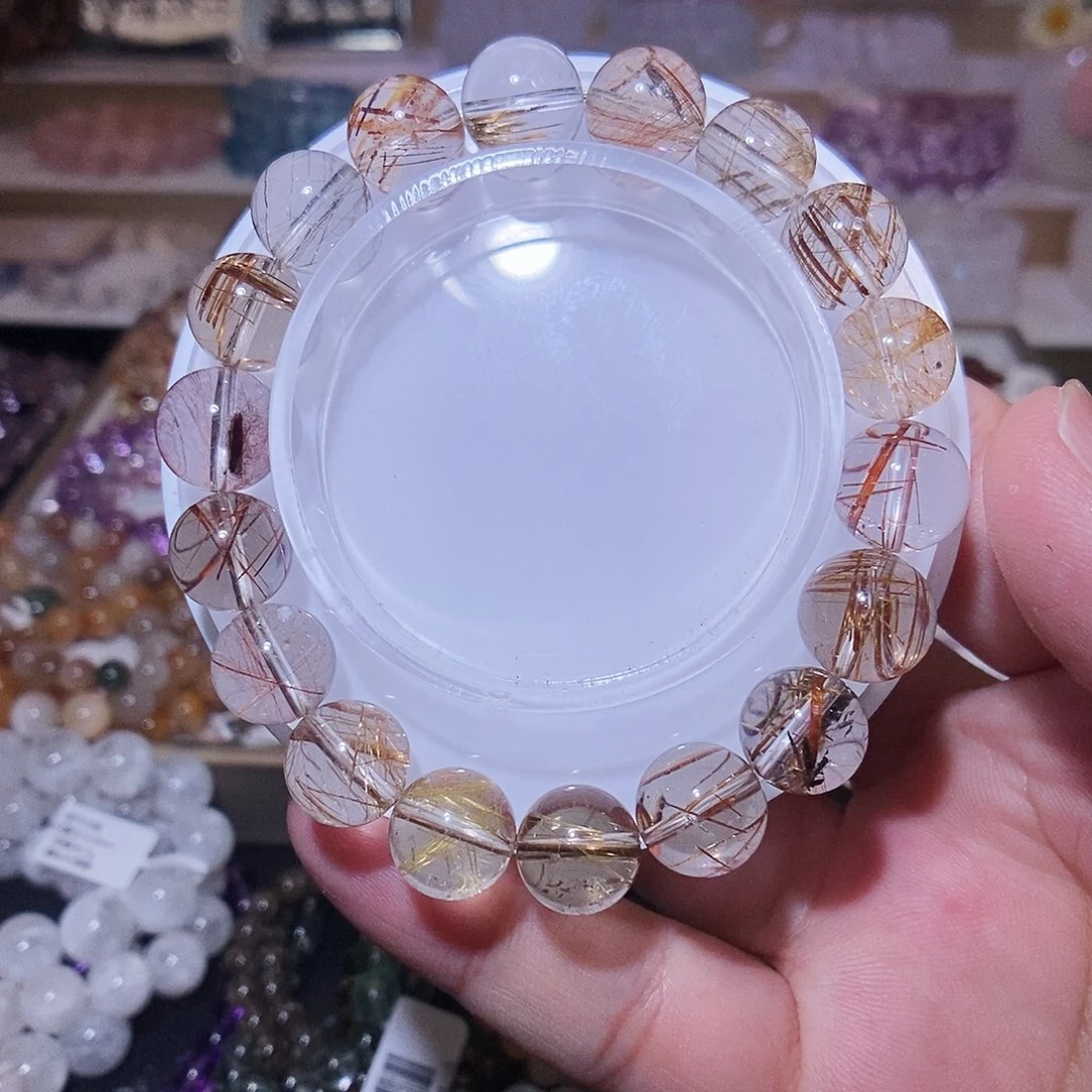 手链未镶嵌水晶彩发晶11.5mm