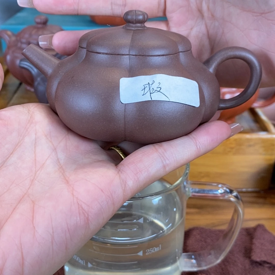 茶壶紫砂澜原矿泥料手工壶直播间