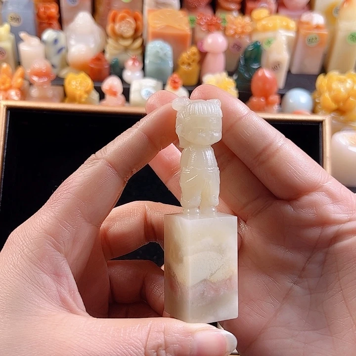 老挝石印石寅*2厘米，包刻