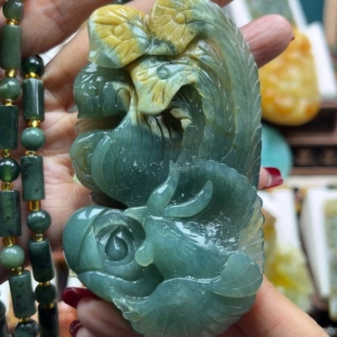 岫玉挂件未镶嵌挂件