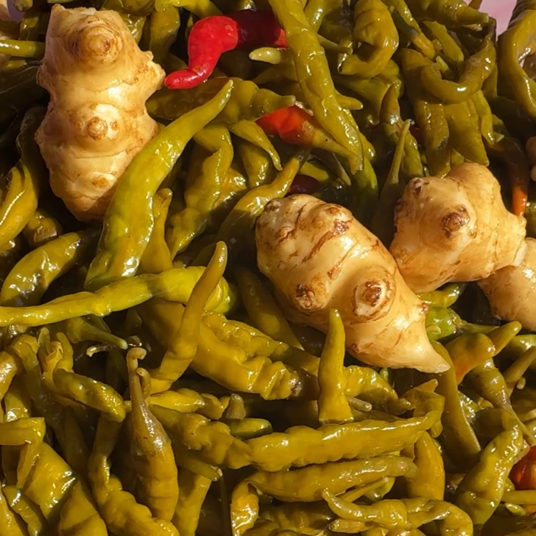 江西赣南风味农家手工腌制酸辣椒老坛泡椒宁都特产酸刀豆下饭菜