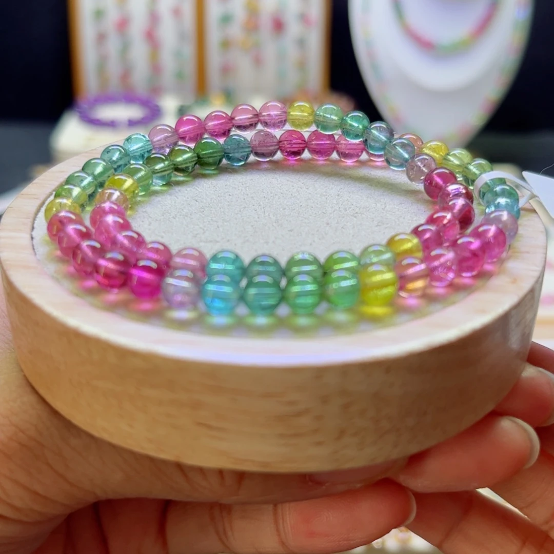 未镶嵌手链碧玺荧光5.7mm