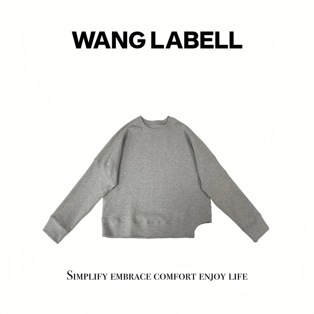 【秋】 |  不规则设计卫衣  美式长袖百搭圆领秋季