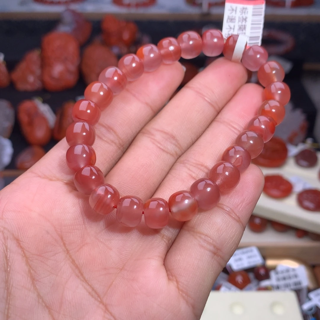 南红玛瑙未镶嵌珠宝半成品福利手串