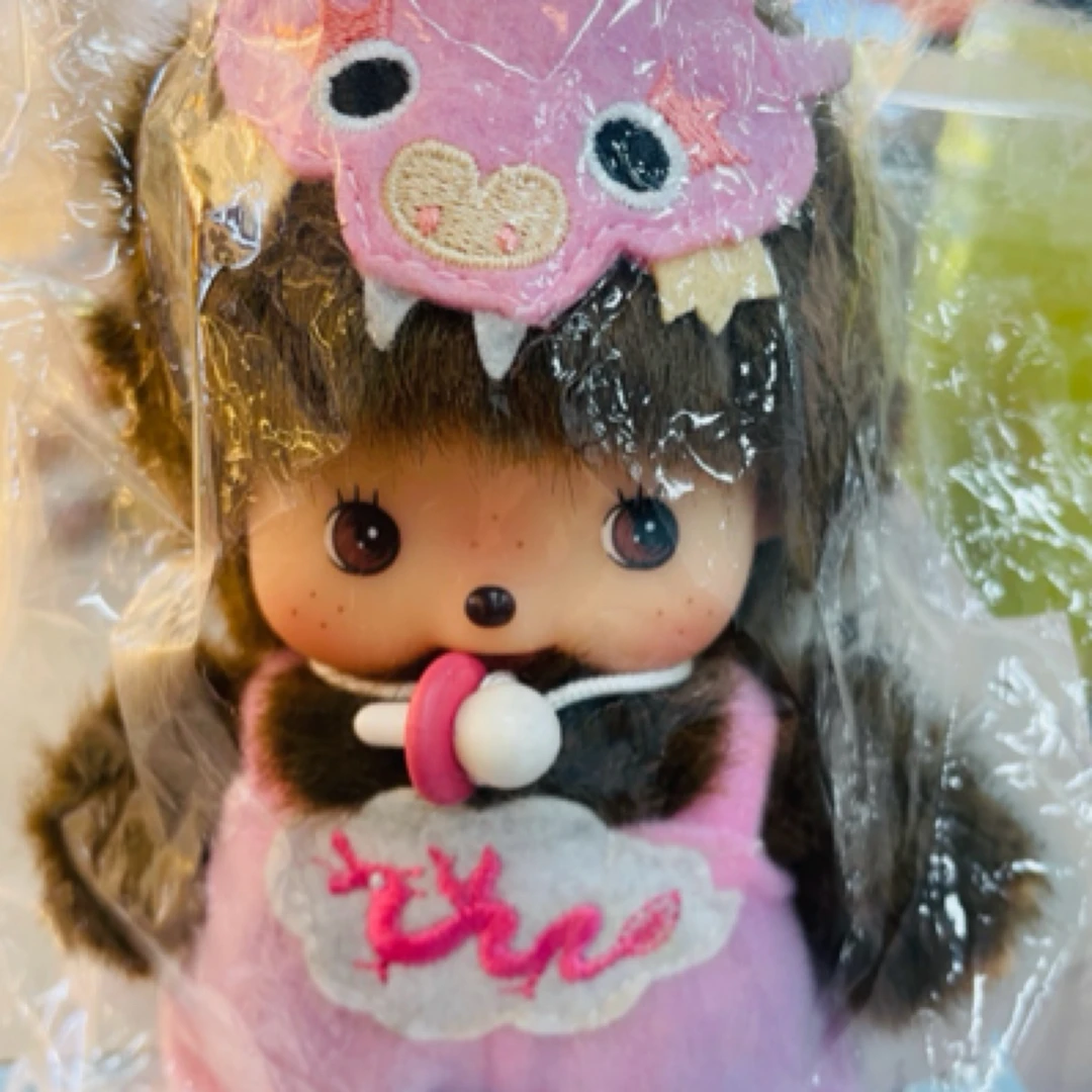 【小白】monchhichi龙年限定粉背带裤公仔。所见所得no退no换