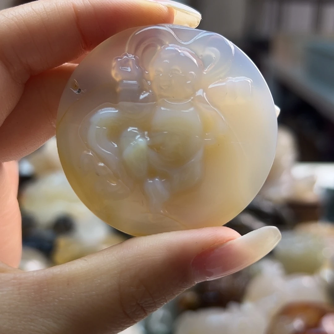 玛瑙/玉髓未镶嵌吊坠(不含链)