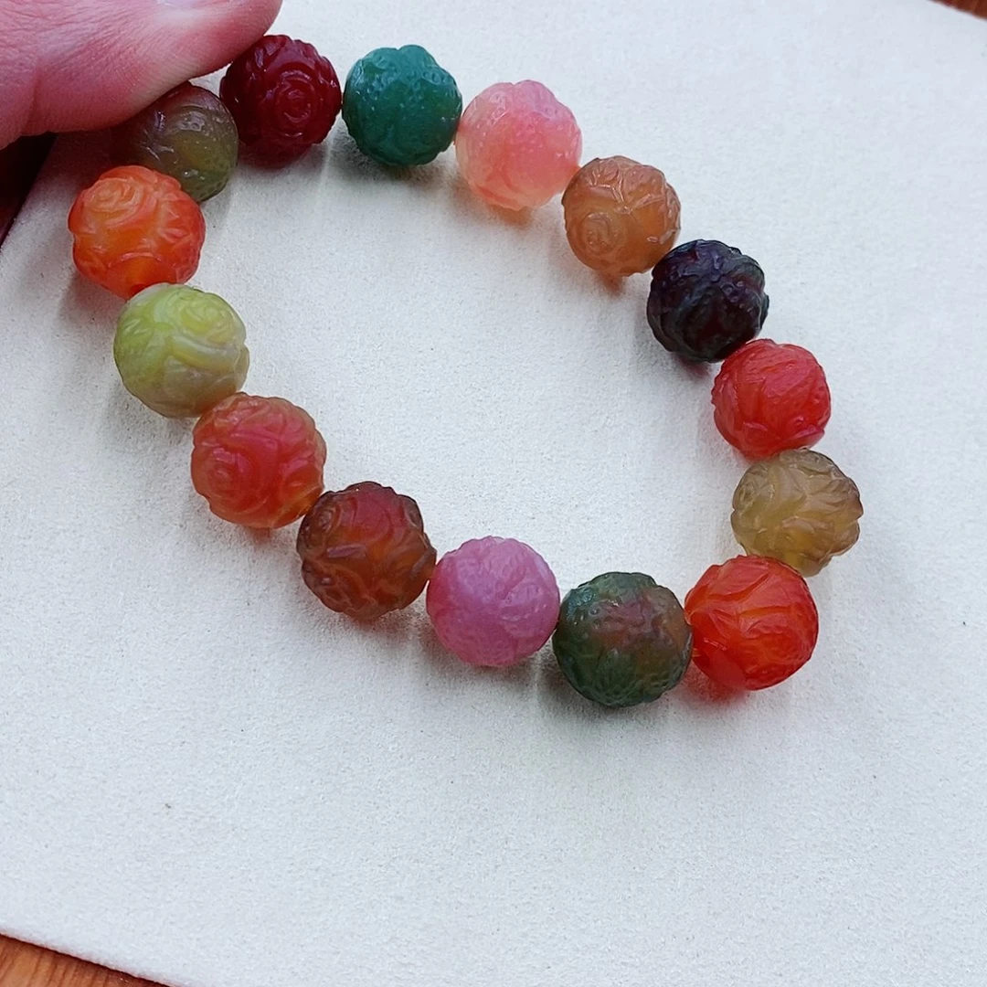 玛瑙未镶嵌手饰手串008