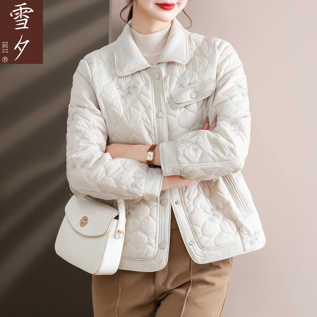 妈妈装秋冬小棉袄外套2025新款巨好看轻薄棉衣中老年女小香风棉服