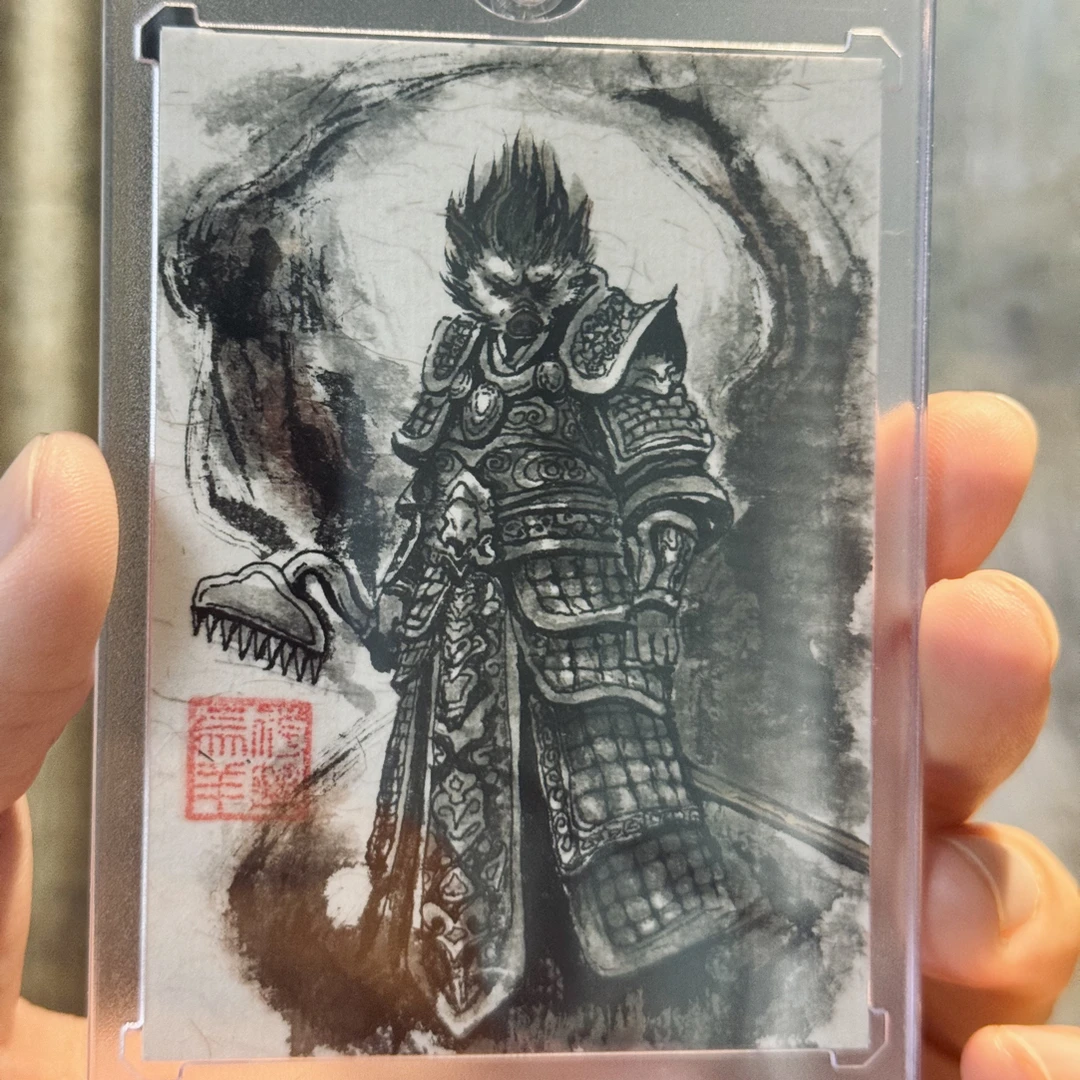 西游 八戒 手 绘 卡！国风水墨！