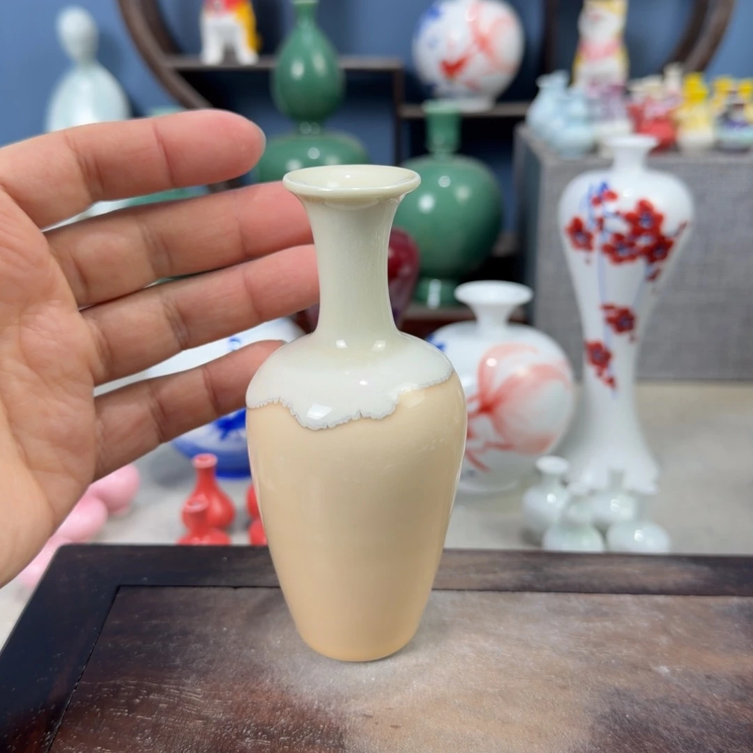 陶瓷手工小花器摆件