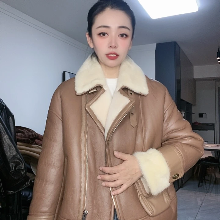 绵羊皮配水貂XL135斤左右