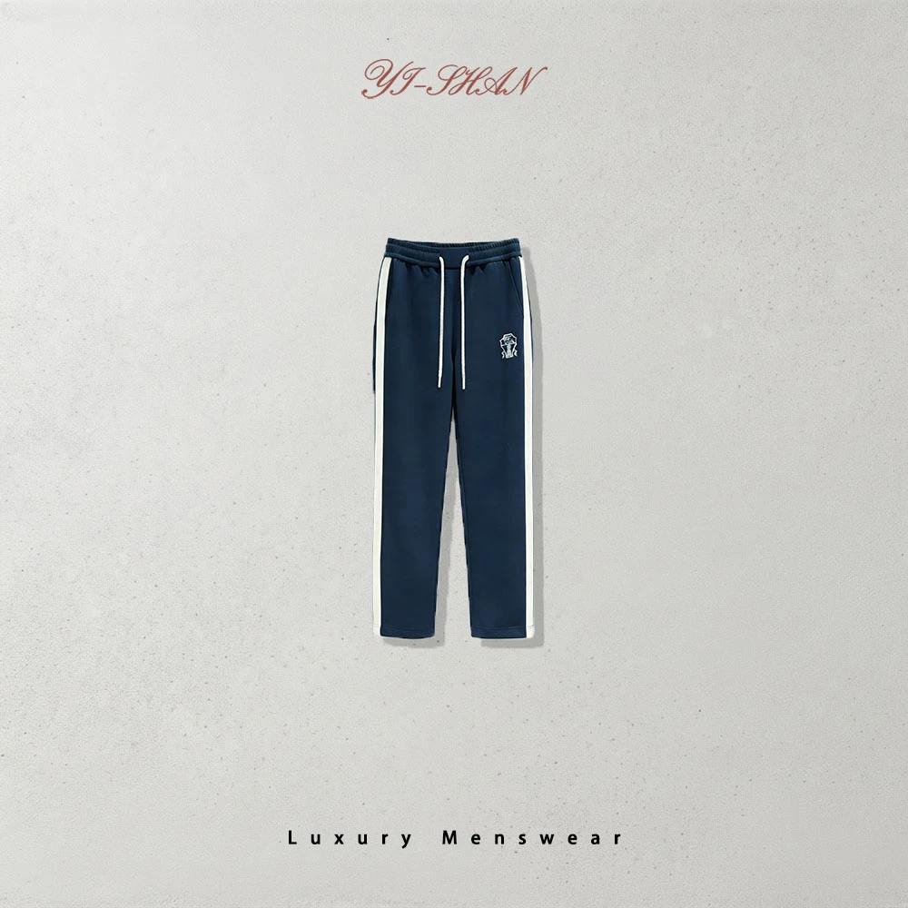 35号 |秋季特调 湛清搭配 男士湛清直筒增高线百搭卫裤BG-5065