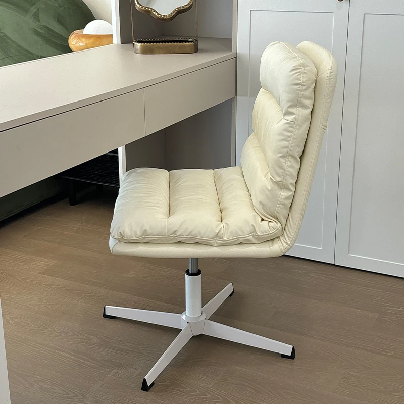 书房电脑椅卧室书房书桌椅奶油风电脑椅家用简约椅子舒适学习桌椅