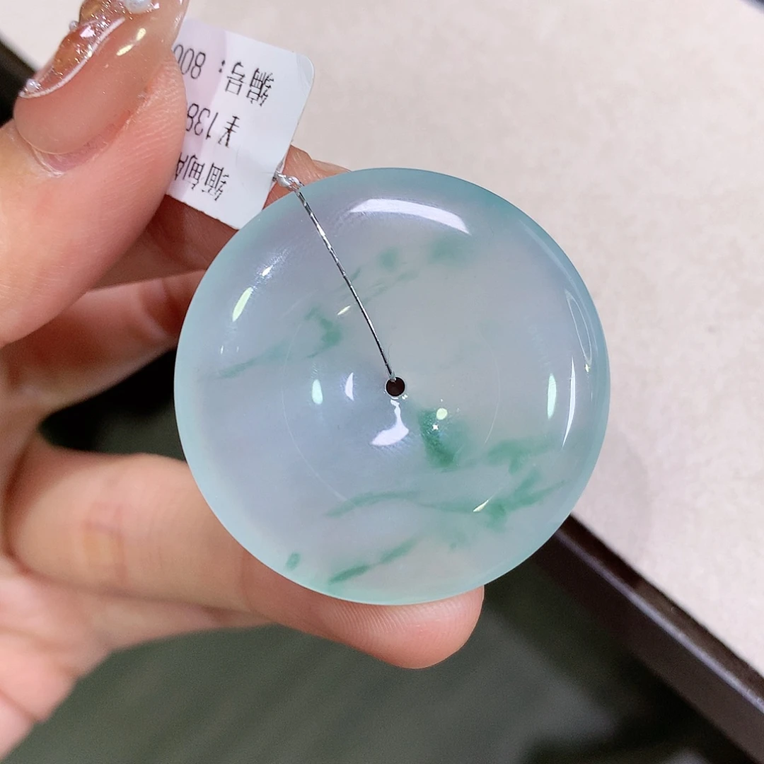 翡翠未镶嵌颈饰35-6.