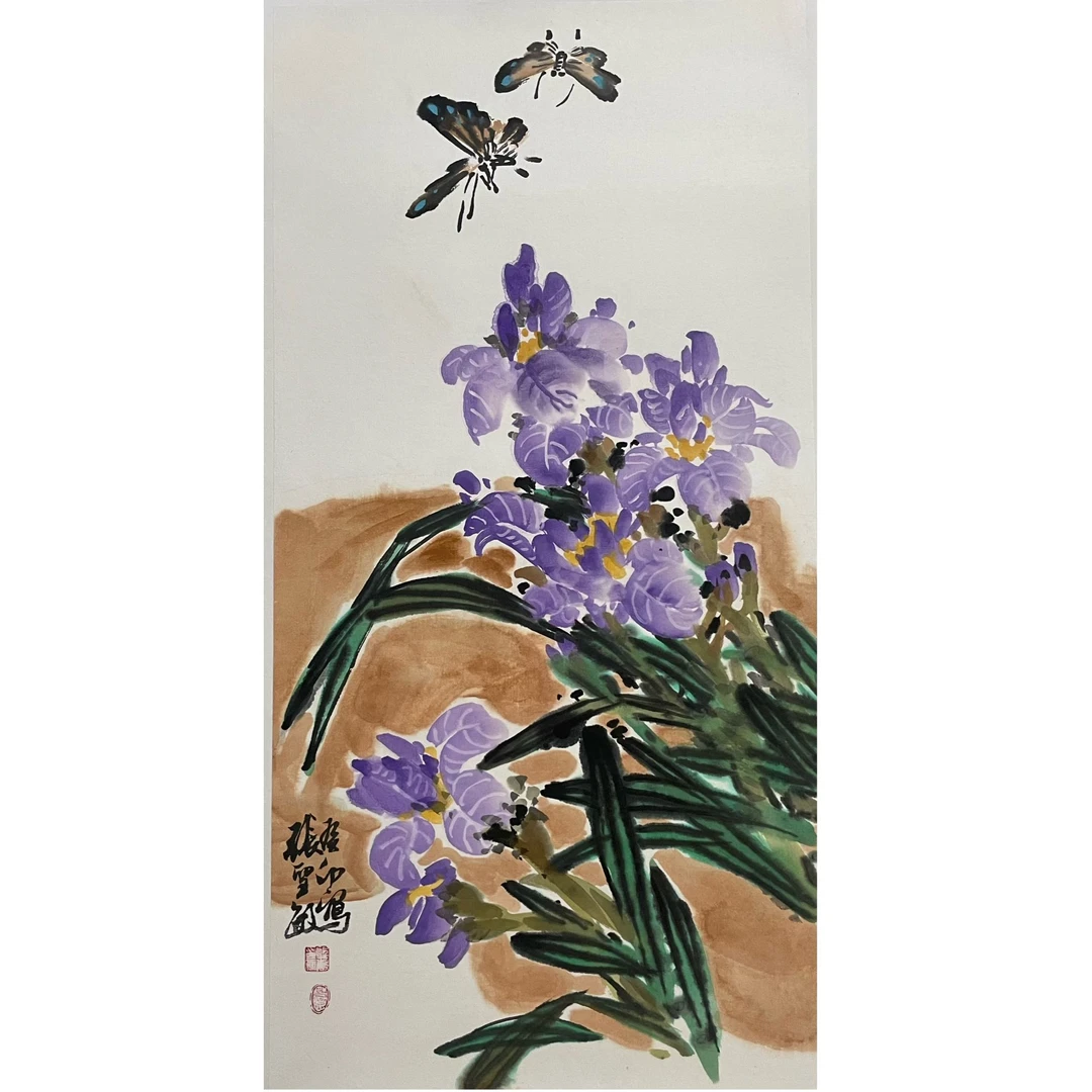 国画花鸟画《兰香图》