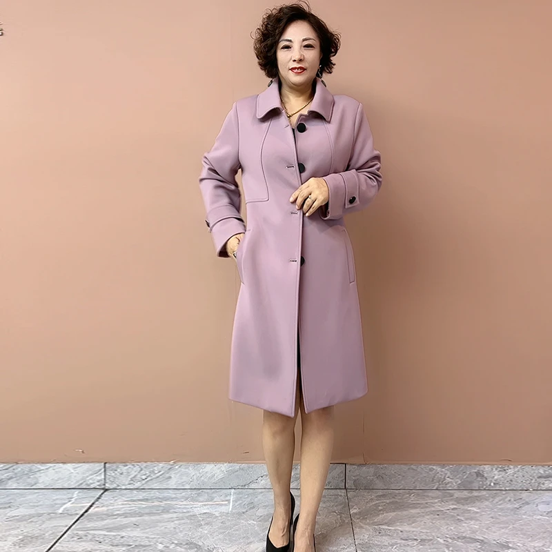 贵夫人复古新中式高品质大衣喜婆婆时尚气质优雅端庄大气百搭风衣