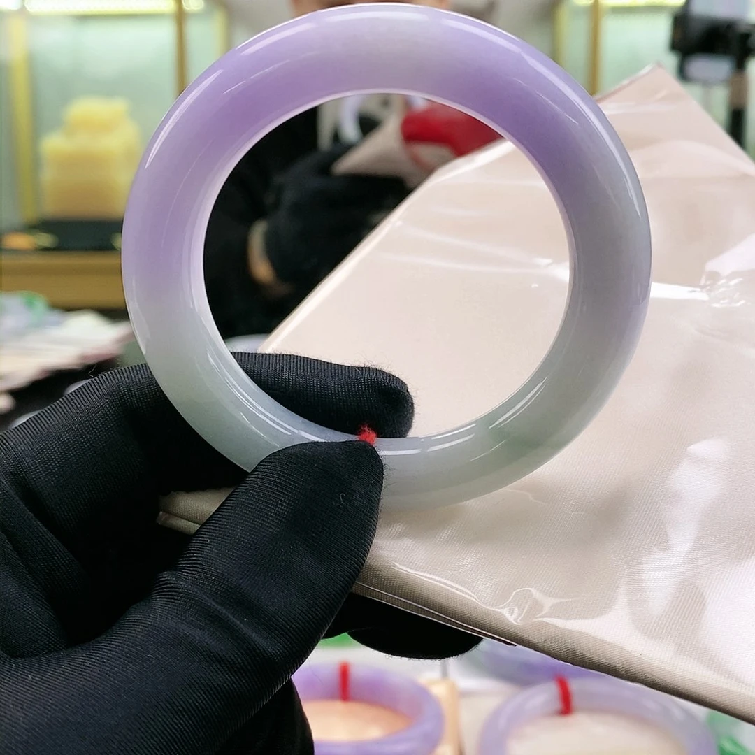 【闪购商品】未镶嵌手镯翡翠紫罗兰圆条