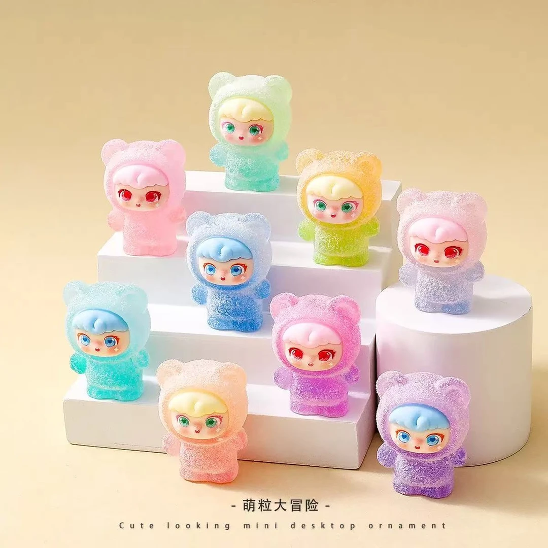 软糖小熊糖霜萌粒公仔潮玩摆件