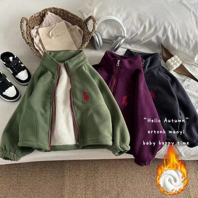 男童秋冬季加绒外套