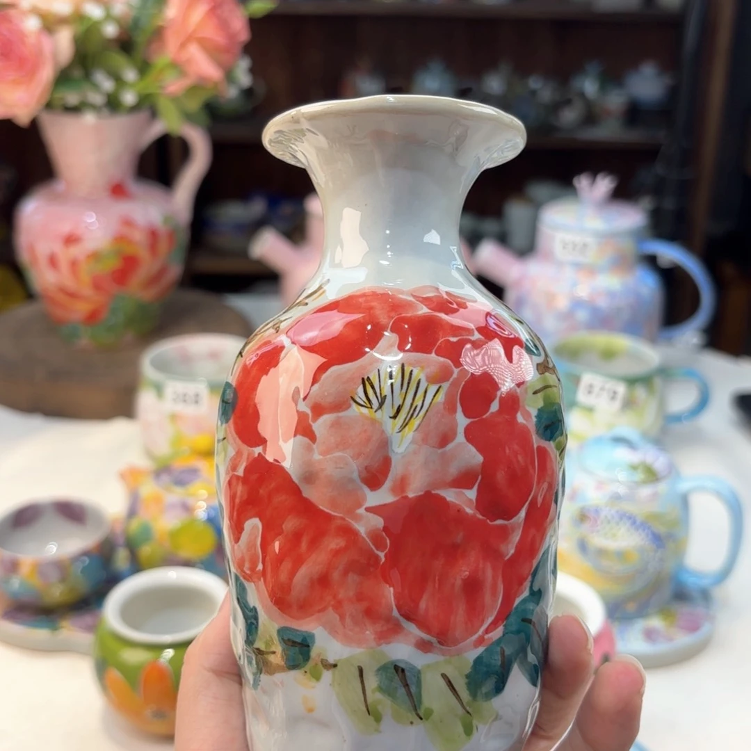 景德镇手绘高温釉下彩陶瓷茶具